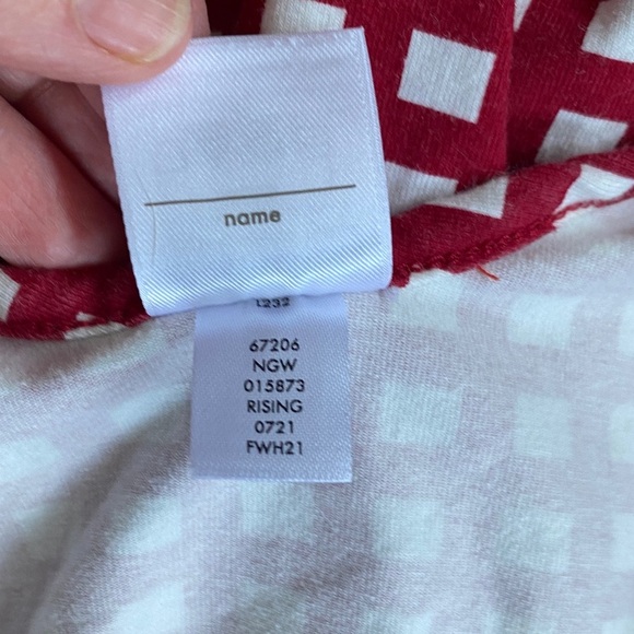 Red and white check long sleeved Hanna Andersson jumpsuit, size 6-7, great cond - Picture 8 of 11